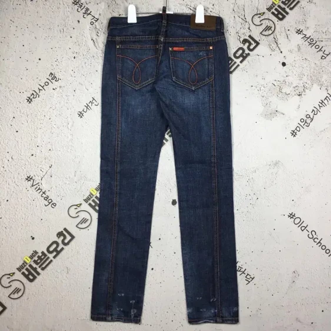 캘빈클라인 CK 워싱 데님 청바지 중청 28X32 4100090 상품이미지2