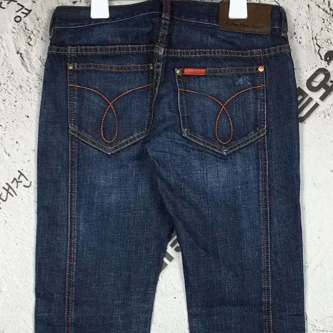 캘빈클라인 CK 워싱 데님 청바지 중청 28X32 4100090 상품이미지6