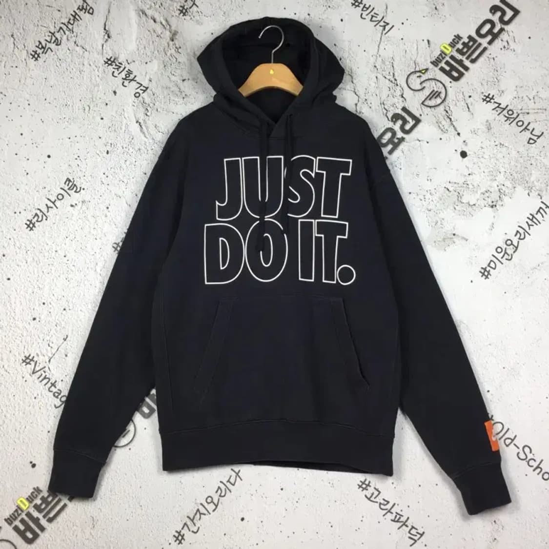 나이키 JDI 아웃라인 기모 후드티 블랙 S 2300234 상품이미지1