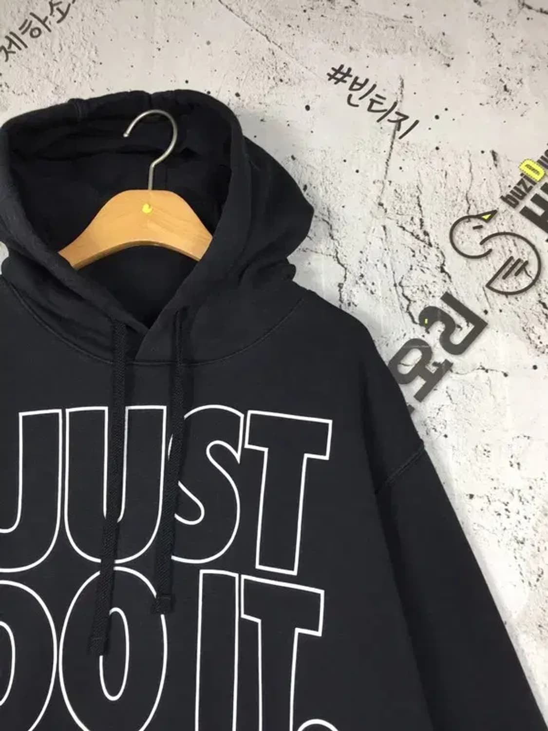 나이키 JDI 아웃라인 기모 후드티 블랙 S 2300234 상품이미지4