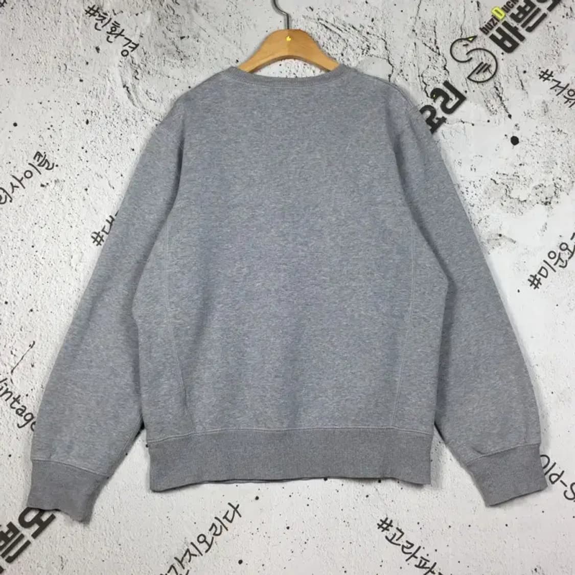 나이키 스우시 기모 맨투맨 라이트 그레이 S 2200249 상품이미지2