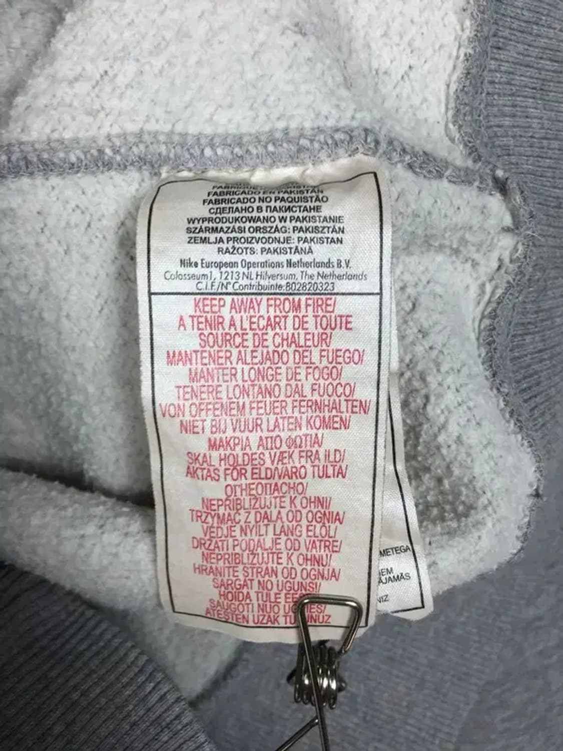 나이키 스우시 기모 맨투맨 라이트 그레이 S 2200249 상품이미지9