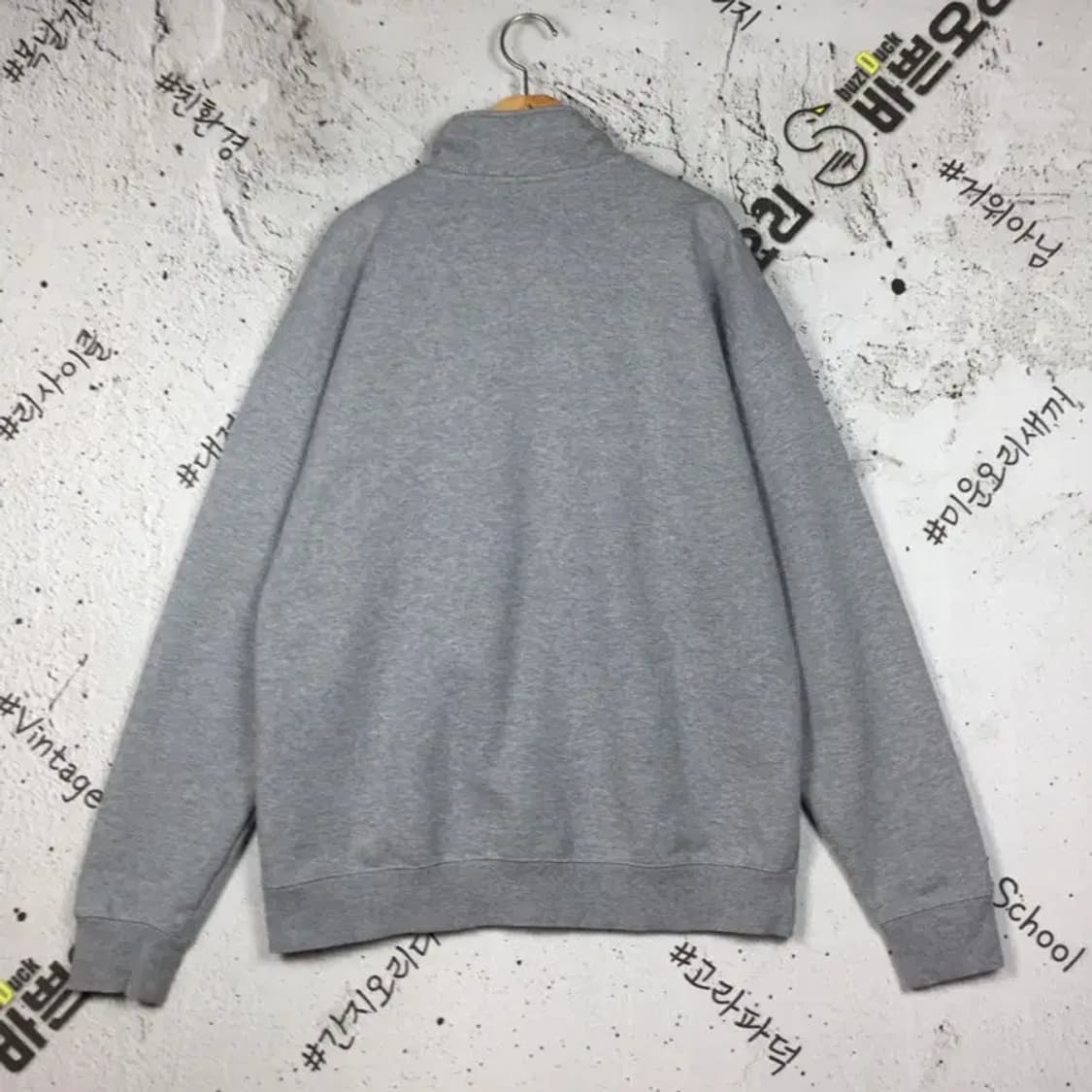 콜롬비아 테니스클럽 반집업 맨투맨 그레이 M(95) 2200250 상품이미지2