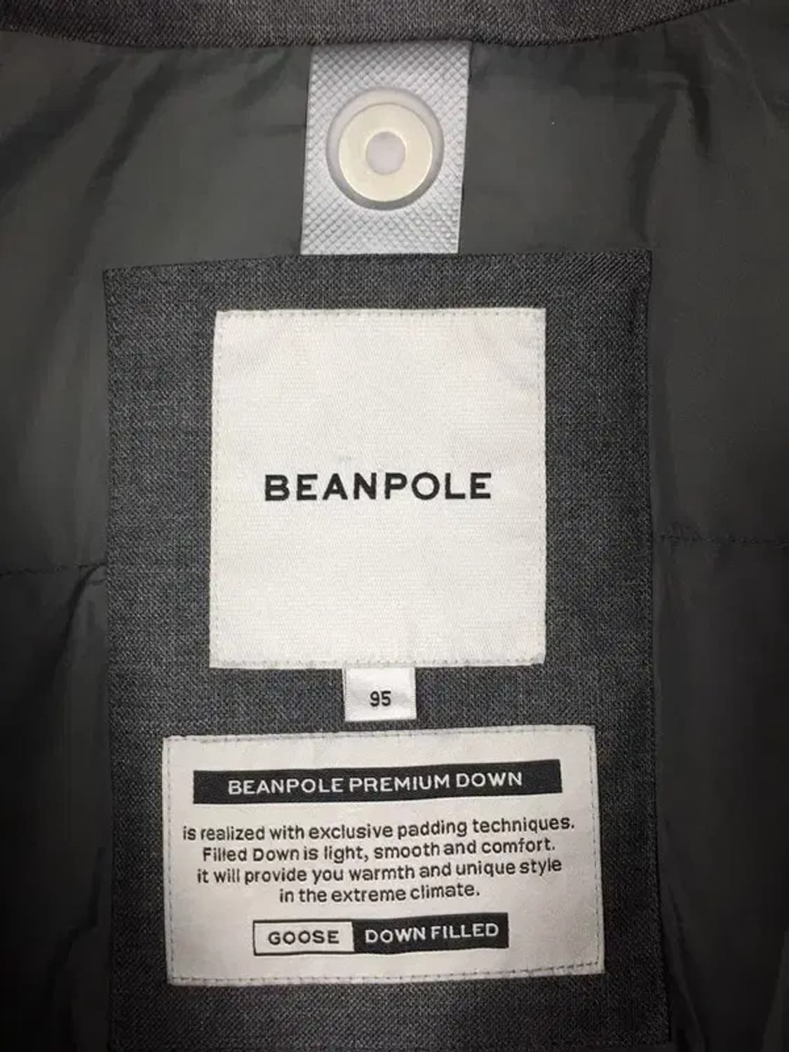 빈폴 프리미엄 구스다운 야상 패딩 그레이 95 3400151 상품이미지7