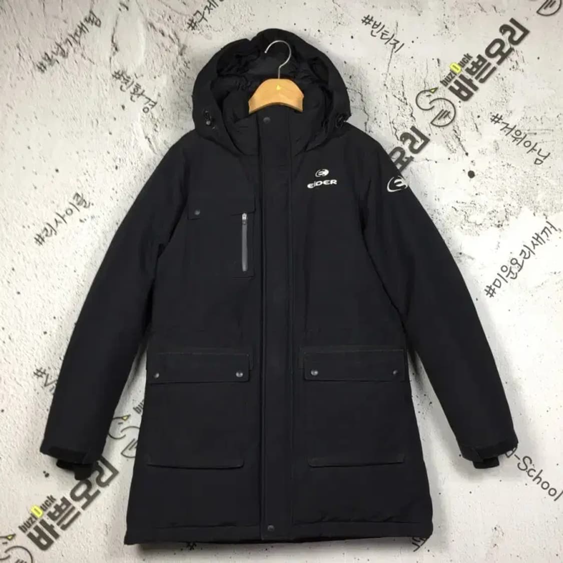 아이더 스텔라 덕다운 패딩 점퍼 블랙 S 3400152 상품이미지1