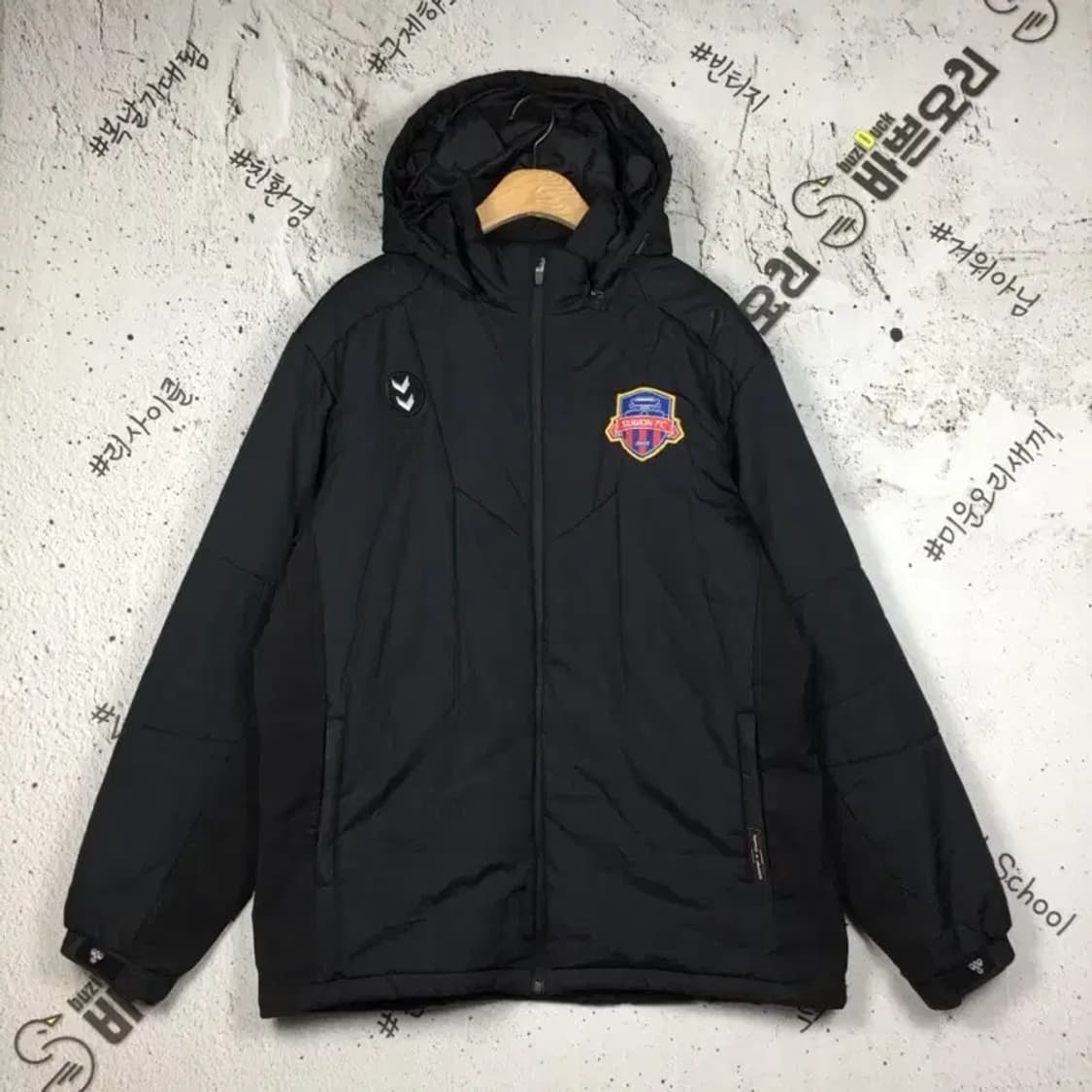 험멜 수원FC 트레이닝 후드집업 트레이닝 블랙 3XL 3400153 상품이미지1