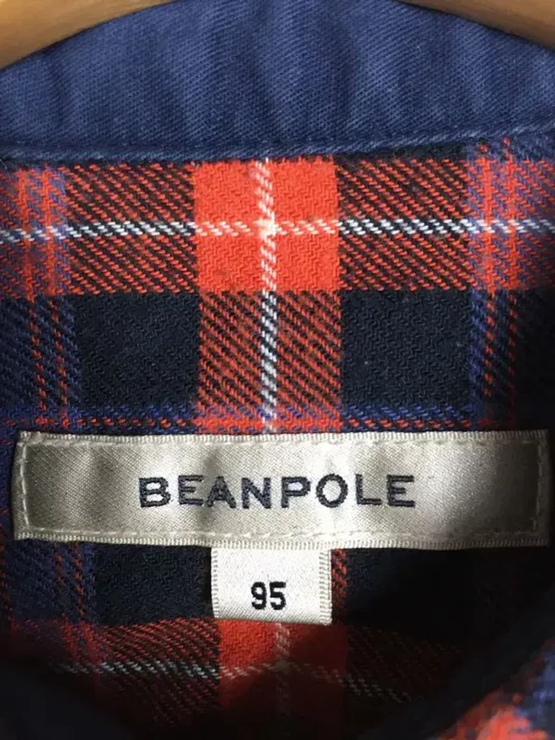 빈폴 여성 도톰 남방 셔츠 네이비 오렌지 타탄 95 1100345 상품이미지8