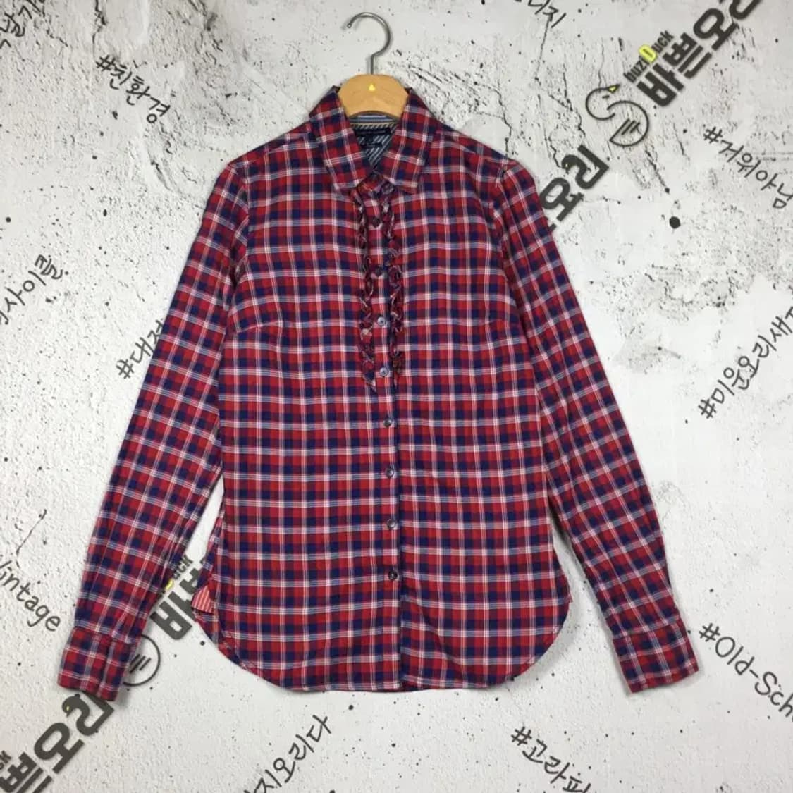 타미힐피거 여성 블라우스 셔츠 레드 2(85) 1100349 상품이미지1