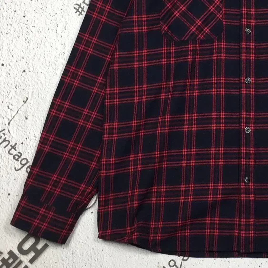 아이더 도톰 셰이크 아웃도어 남방 셔츠 레드 타탄 XL 1100346 상품이미지6