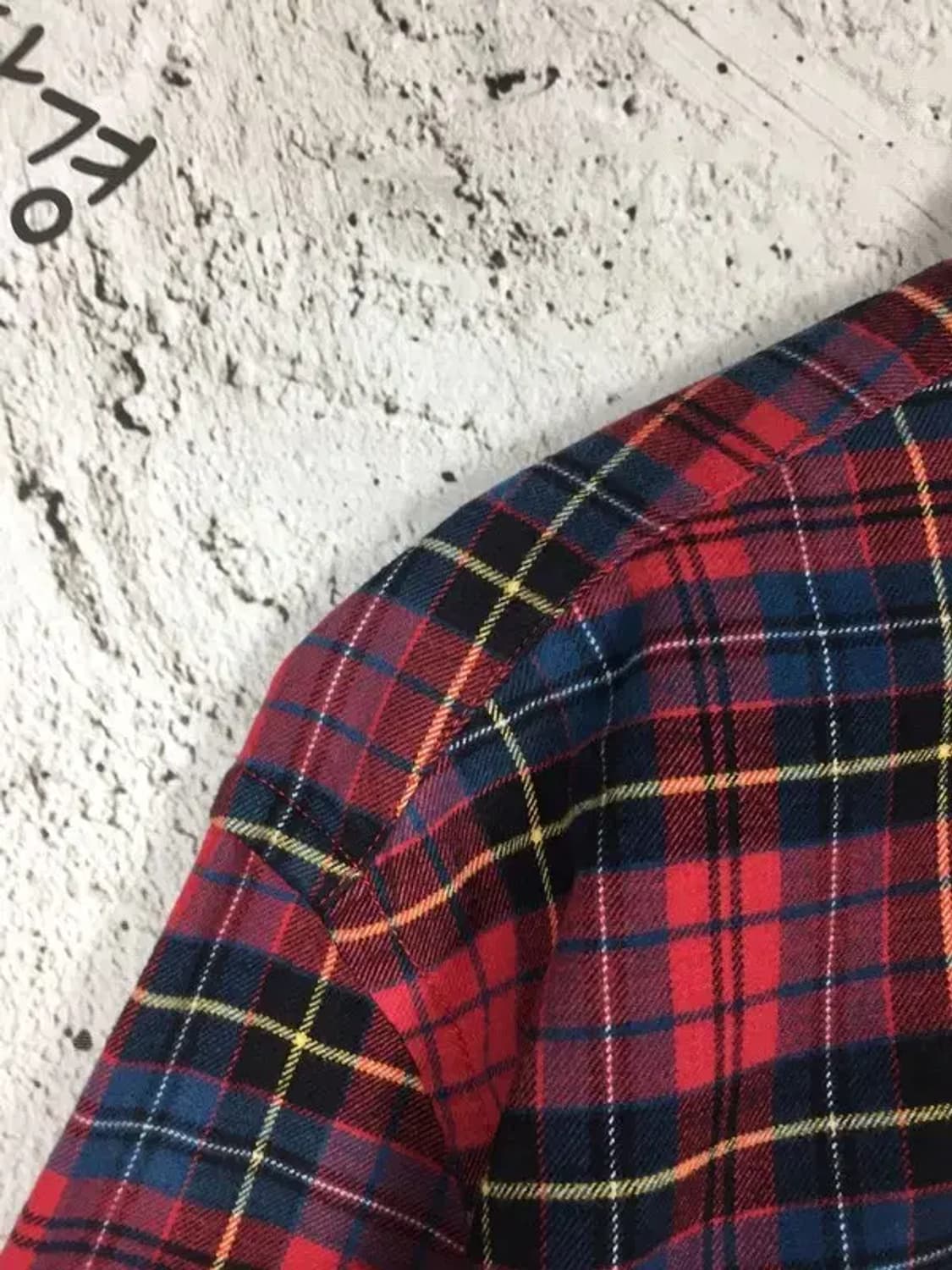 빈폴 도톰 캐쥬얼  남방 셔츠 레드 타탄 100 1100347 상품이미지5