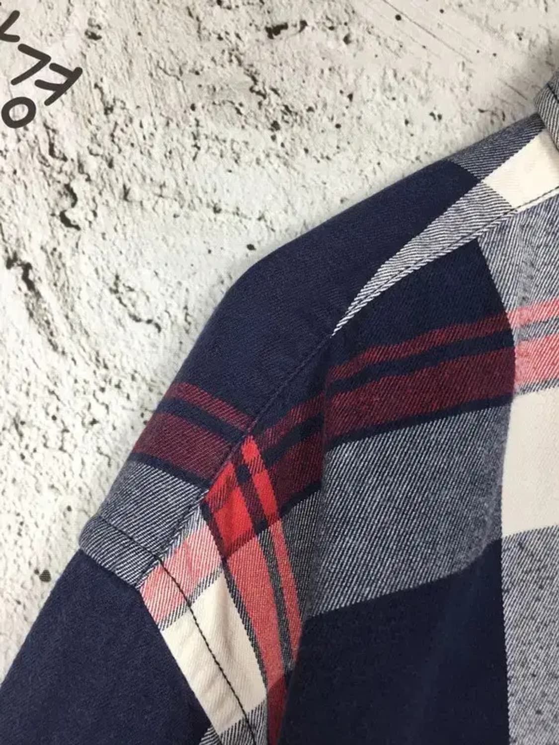 타미힐피거 도톰 빈티지핏 로고 남방 셔츠 네이비 XL 1100348 상품이미지5