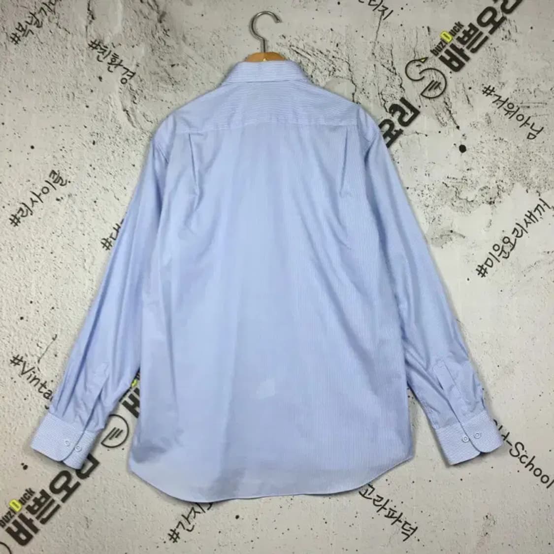 닥스 긴팔 셔츠 라이트 블루 스트라이프 100 1100350 상품이미지2