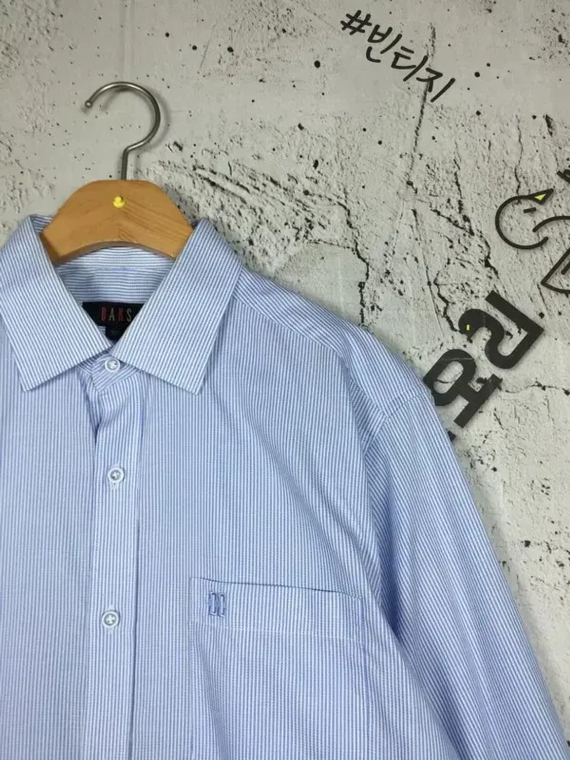 닥스 긴팔 셔츠 라이트 블루 스트라이프 100 1100350 상품이미지4
