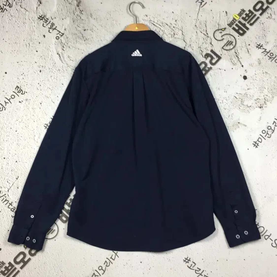 아디다스 삼선 골프 기능성 셔츠 네이비 100 1100351 상품이미지2