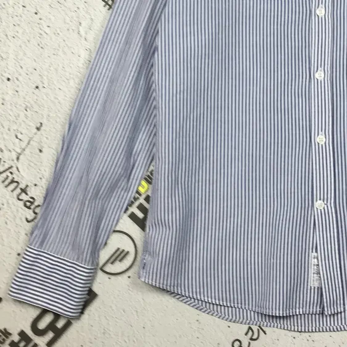 헤지스 클래식 레귤러핏 셔츠 블루 스트라이프 M 1100352 상품이미지6