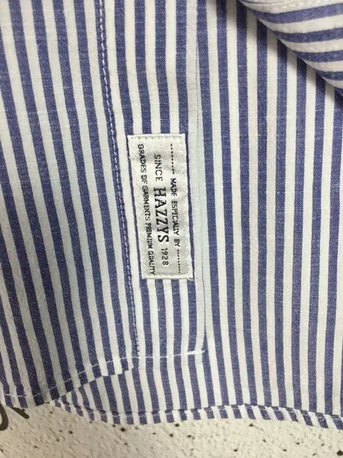 헤지스 클래식 레귤러핏 셔츠 블루 스트라이프 M 1100352 상품이미지8