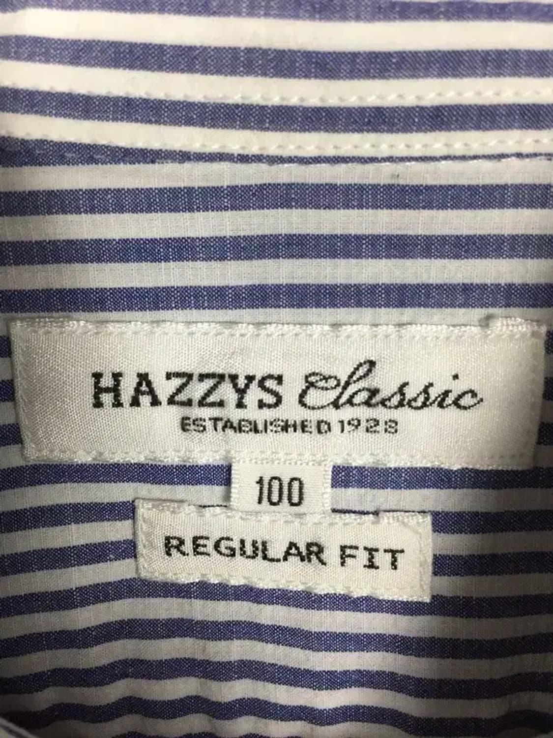 헤지스 클래식 레귤러핏 셔츠 블루 스트라이프 M 1100352 상품이미지9