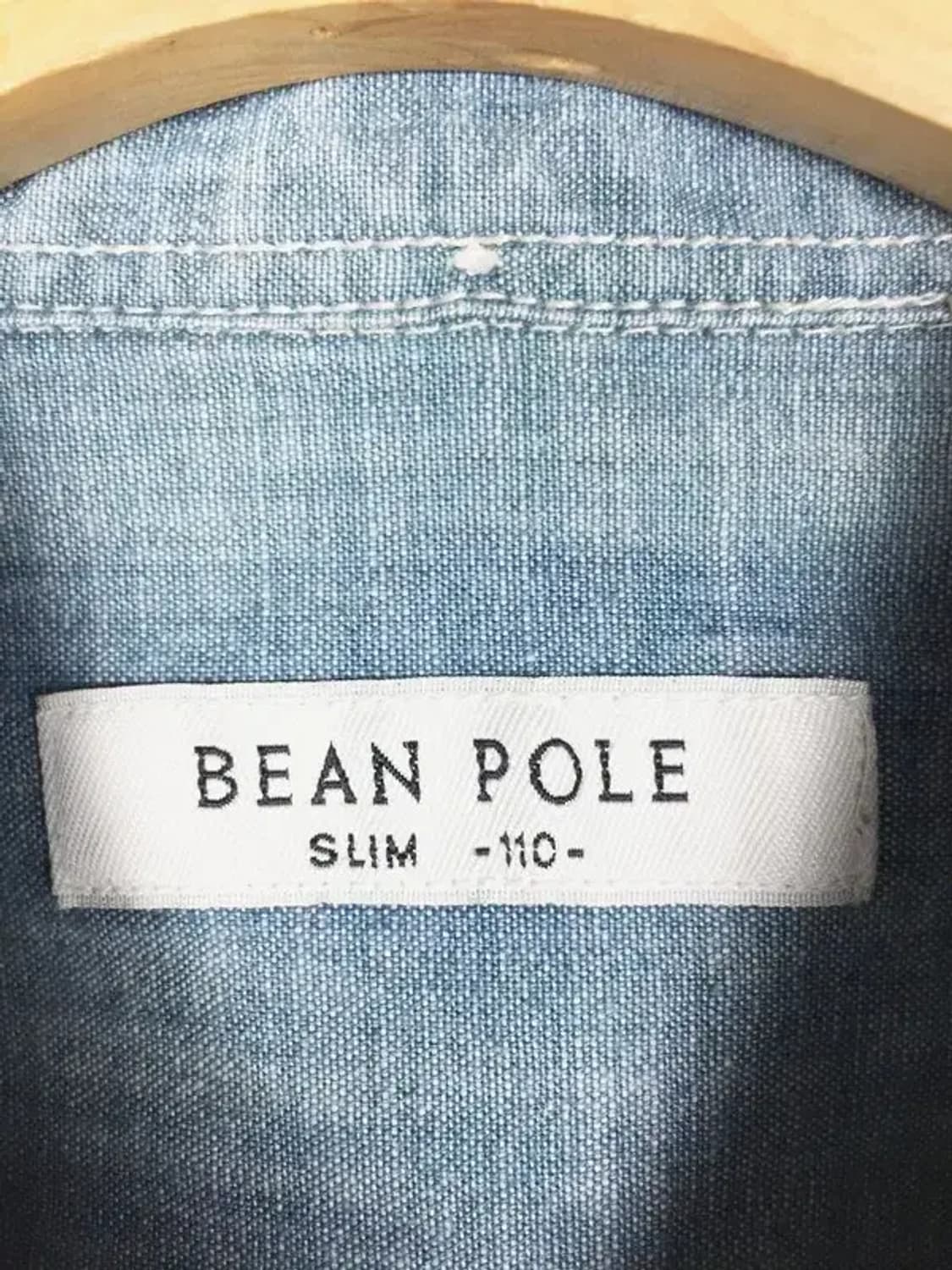 빈폴 슬림핏 데님 남방 셔츠 연청 110 1100353 상품이미지8