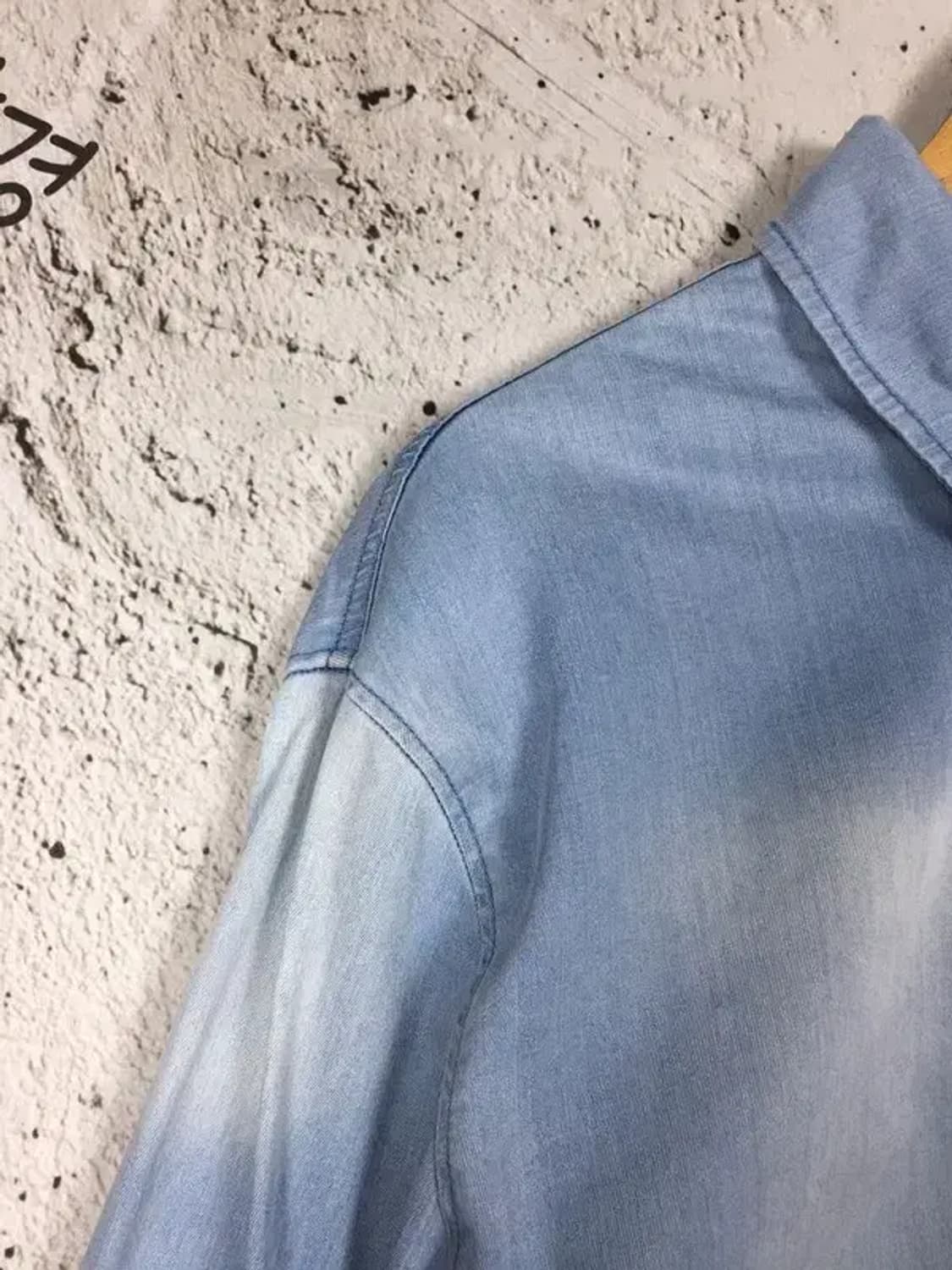 헤지스 데님 블라우스 남방 셔츠 연청 90 1100360 상품이미지5