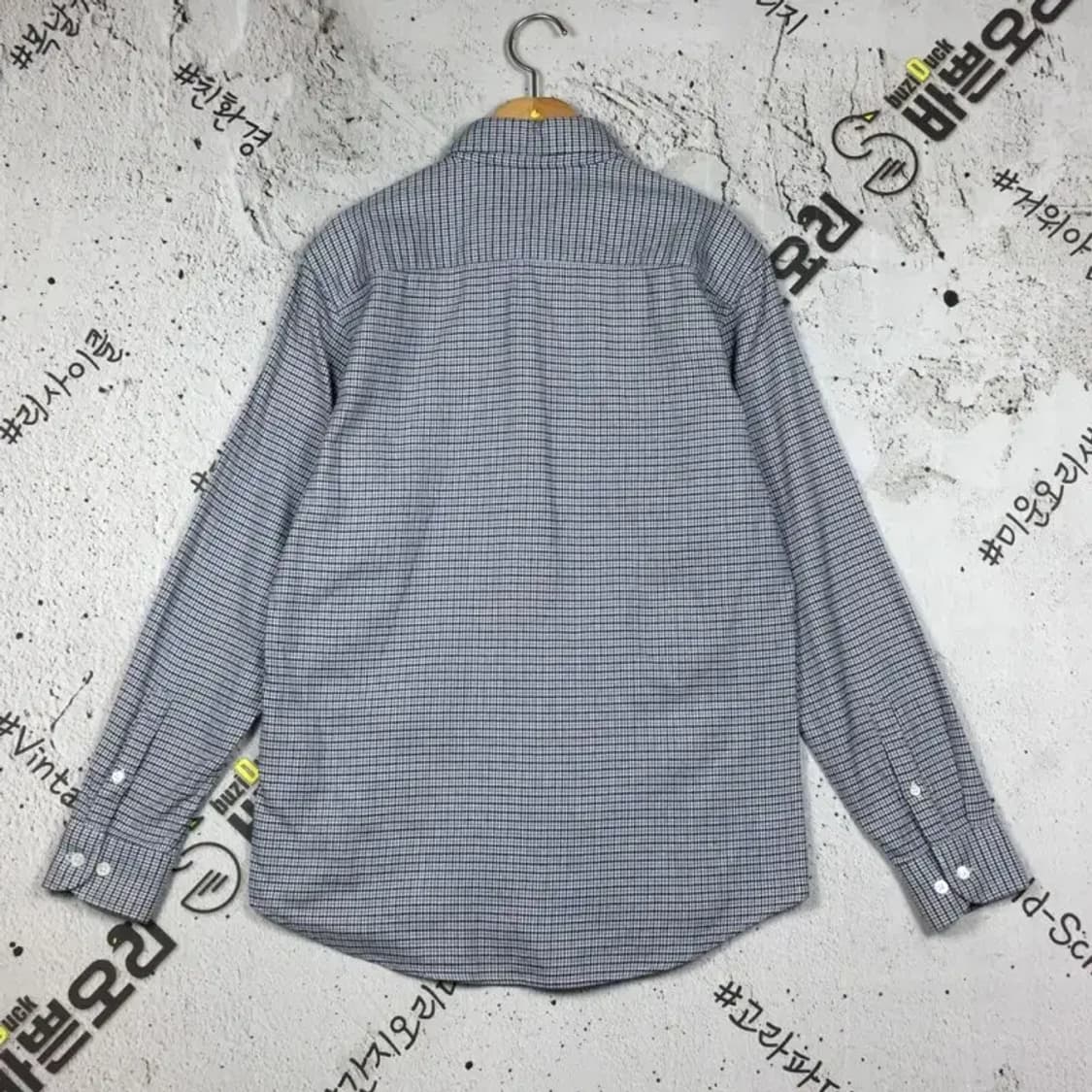 빈폴 도톰 남방 셔츠 네이비 체크 95 1100354 상품이미지2