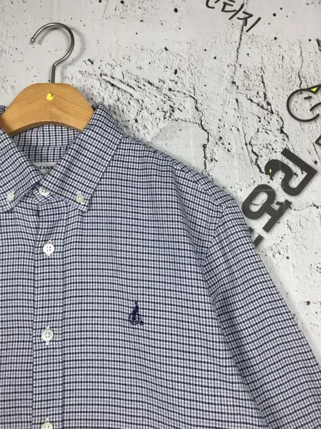 빈폴 도톰 남방 셔츠 네이비 체크 95 1100354 상품이미지4