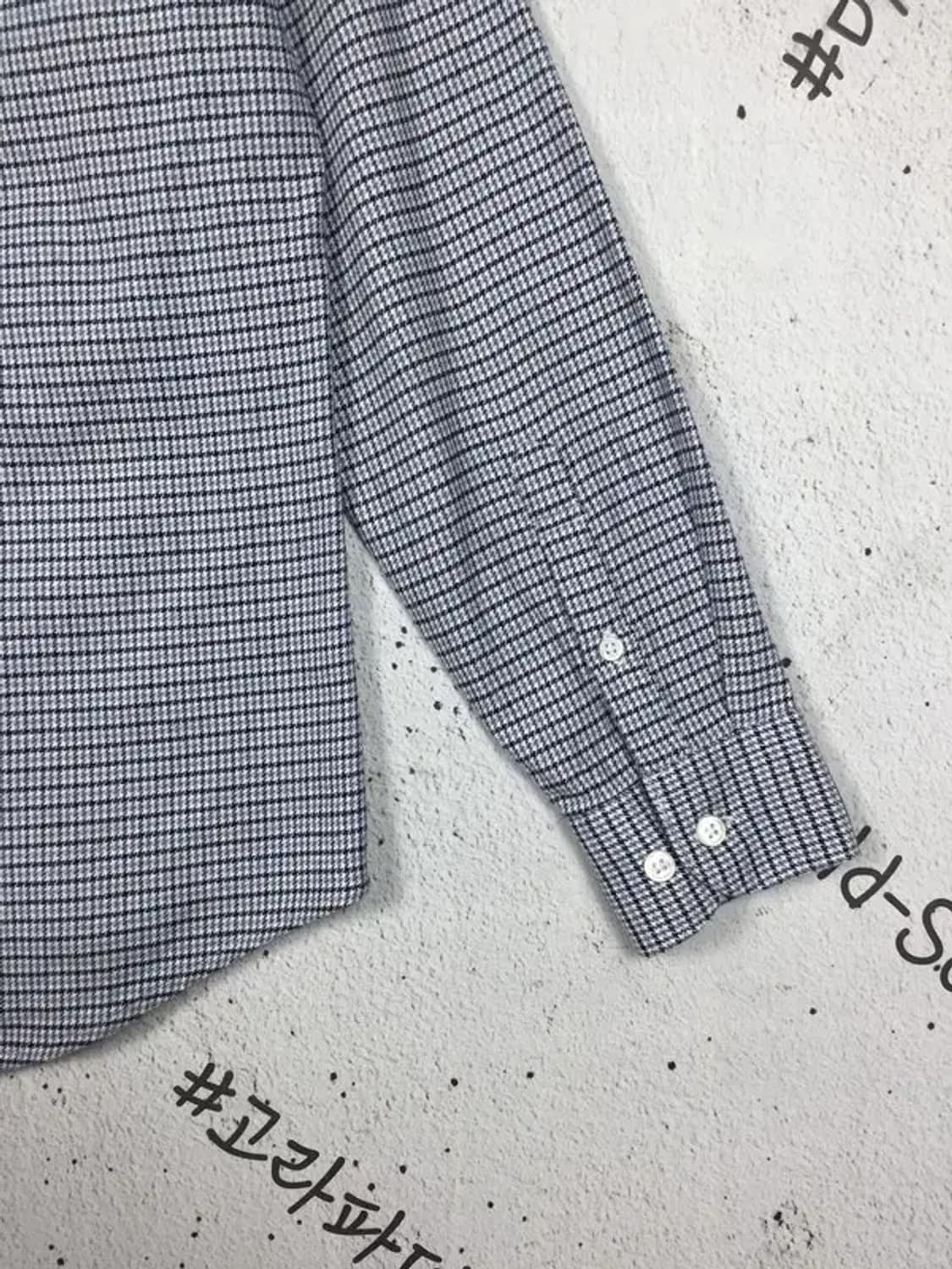 빈폴 도톰 남방 셔츠 네이비 체크 95 1100354 상품이미지6