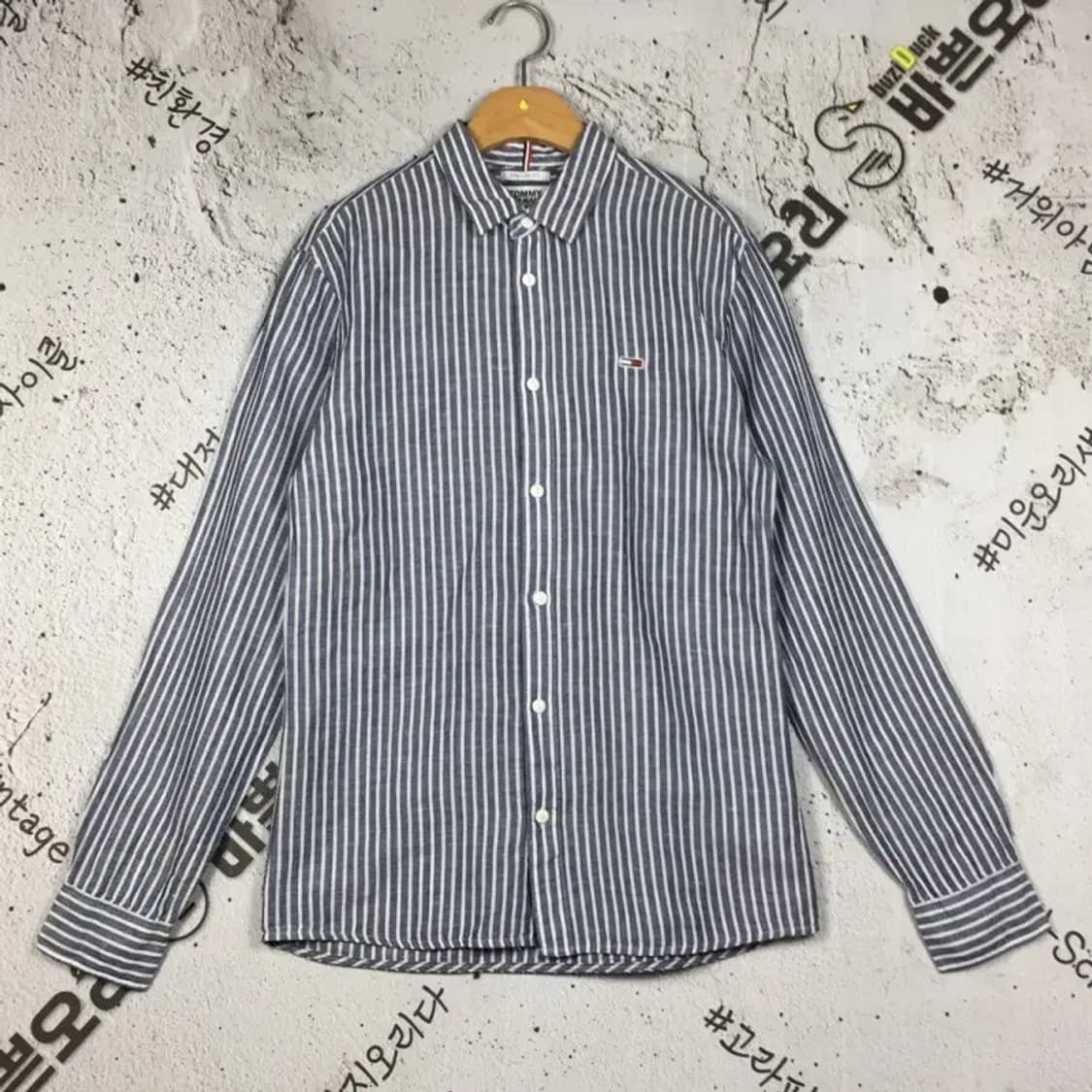 타미진스 여성 레귤러핏 린넨 남방 셔츠 네이비 XS 1100359 상품이미지1