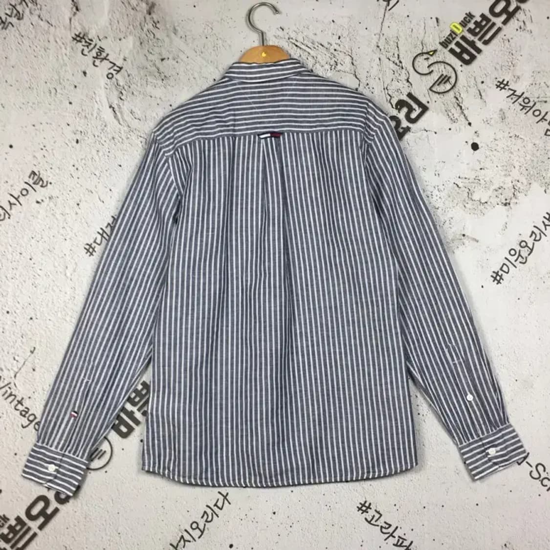 타미진스 여성 레귤러핏 린넨 남방 셔츠 네이비 XS 1100359 상품이미지2