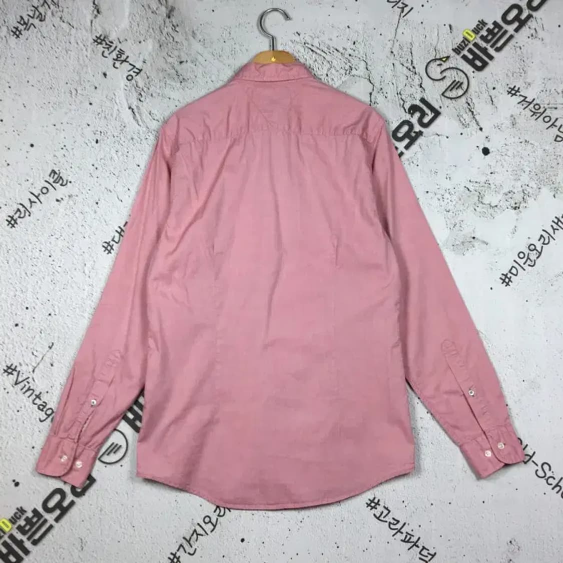 타미힐피거 플래그 슬림핏 남방 셔츠 라이트 핑크 S 1100356 상품이미지2