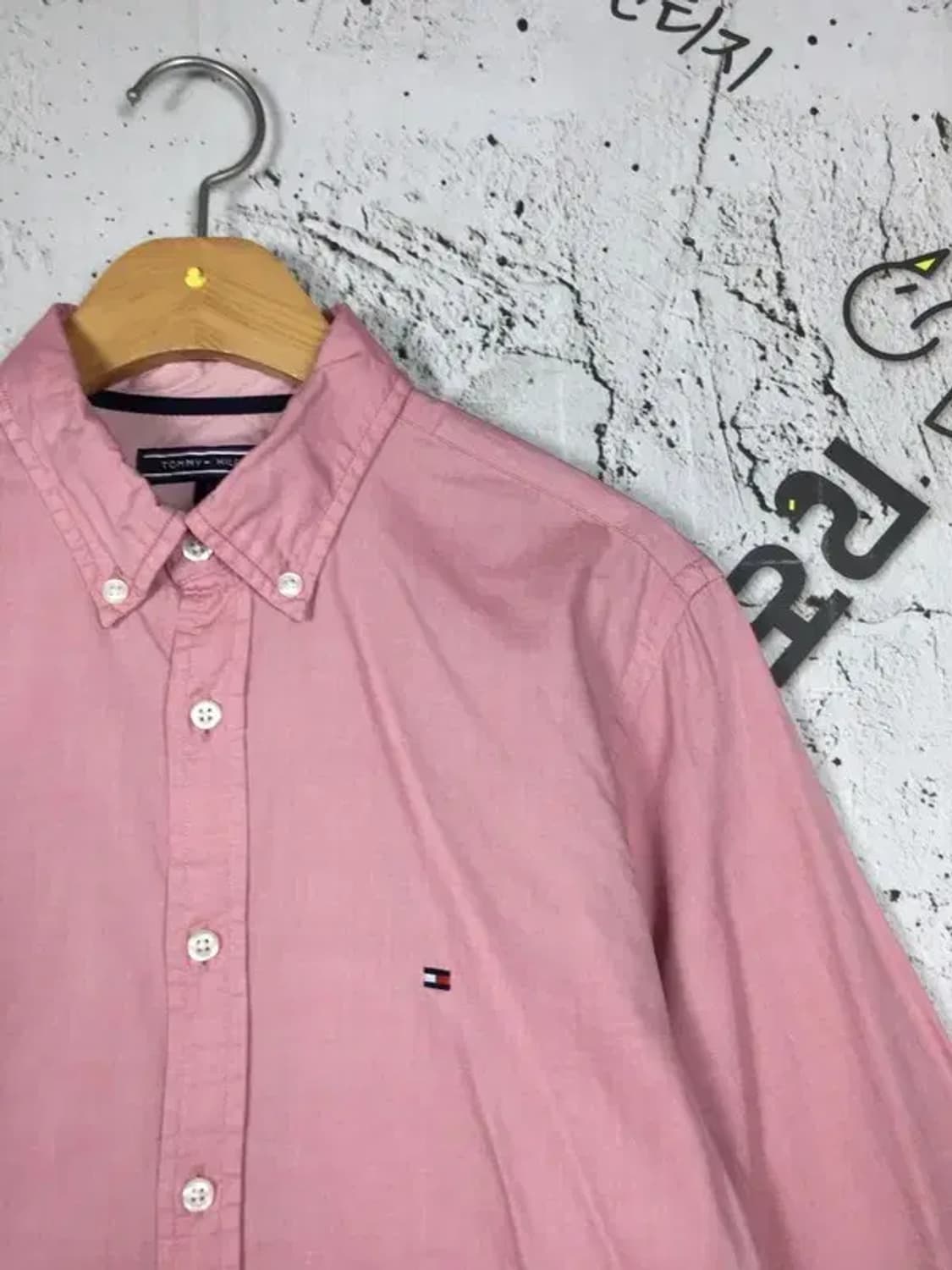 타미힐피거 플래그 슬림핏 남방 셔츠 라이트 핑크 S 1100356 상품이미지4