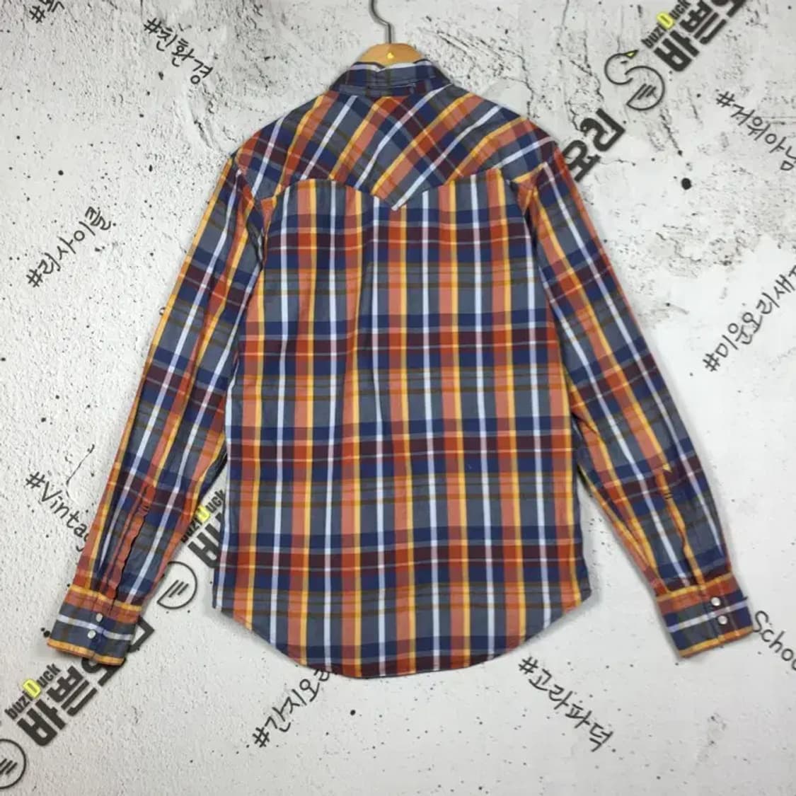 리바이스 슬림핏 남방 셔츠 다채색 타탄 M 1100357 상품이미지2