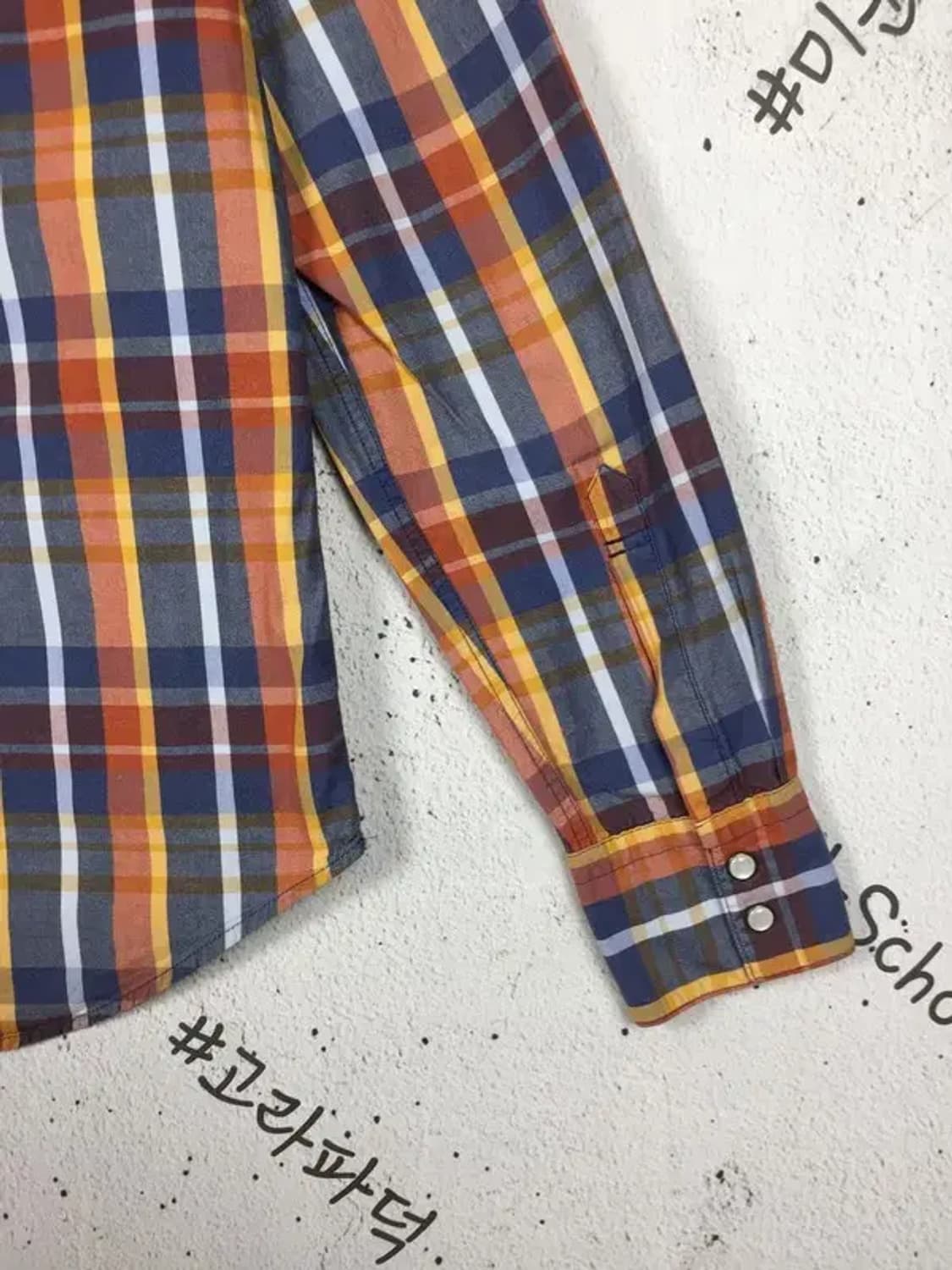 리바이스 슬림핏 남방 셔츠 다채색 타탄 M 1100357 상품이미지7