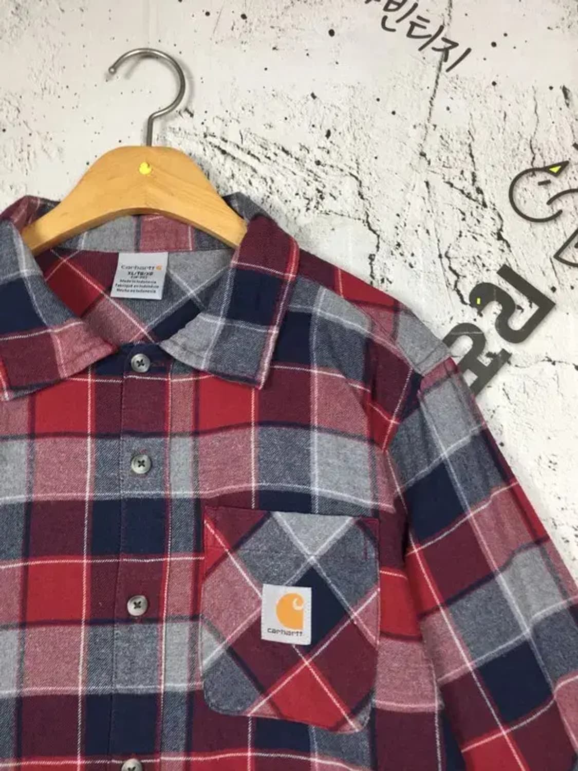 칼하트 도톰 남방 셔츠 레드 XL(18-20) 1100358 상품이미지4