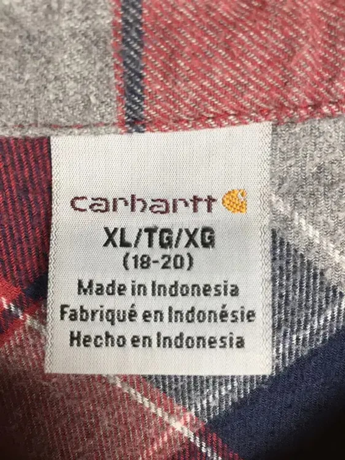 칼하트 도톰 남방 셔츠 레드 XL(18-20) 1100358 상품이미지7