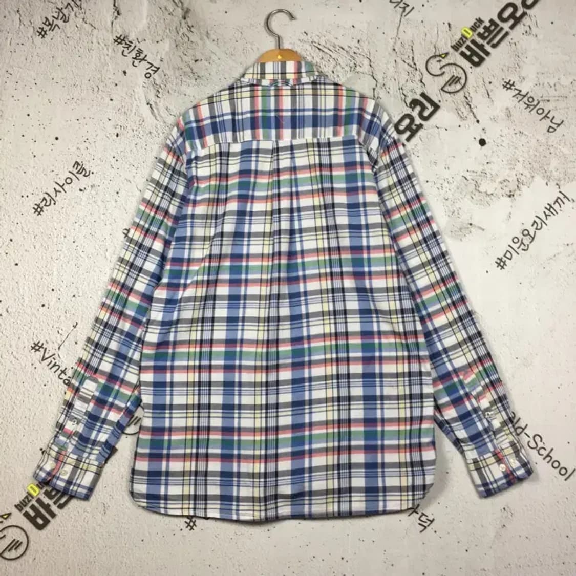 타미힐피거 커스텀핏 남방 셔츠 체크 L/G 1100361 상품이미지2