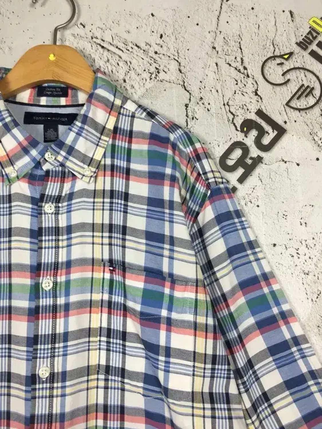 타미힐피거 커스텀핏 남방 셔츠 체크 L/G 1100361 상품이미지4