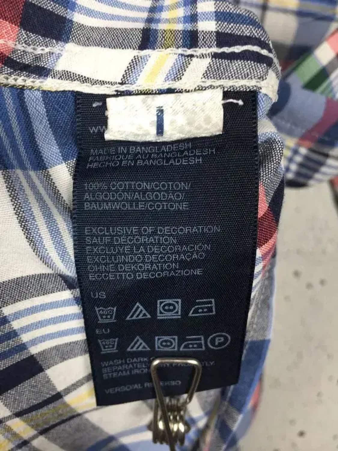 타미힐피거 커스텀핏 남방 셔츠 체크 L/G 1100361 상품이미지8