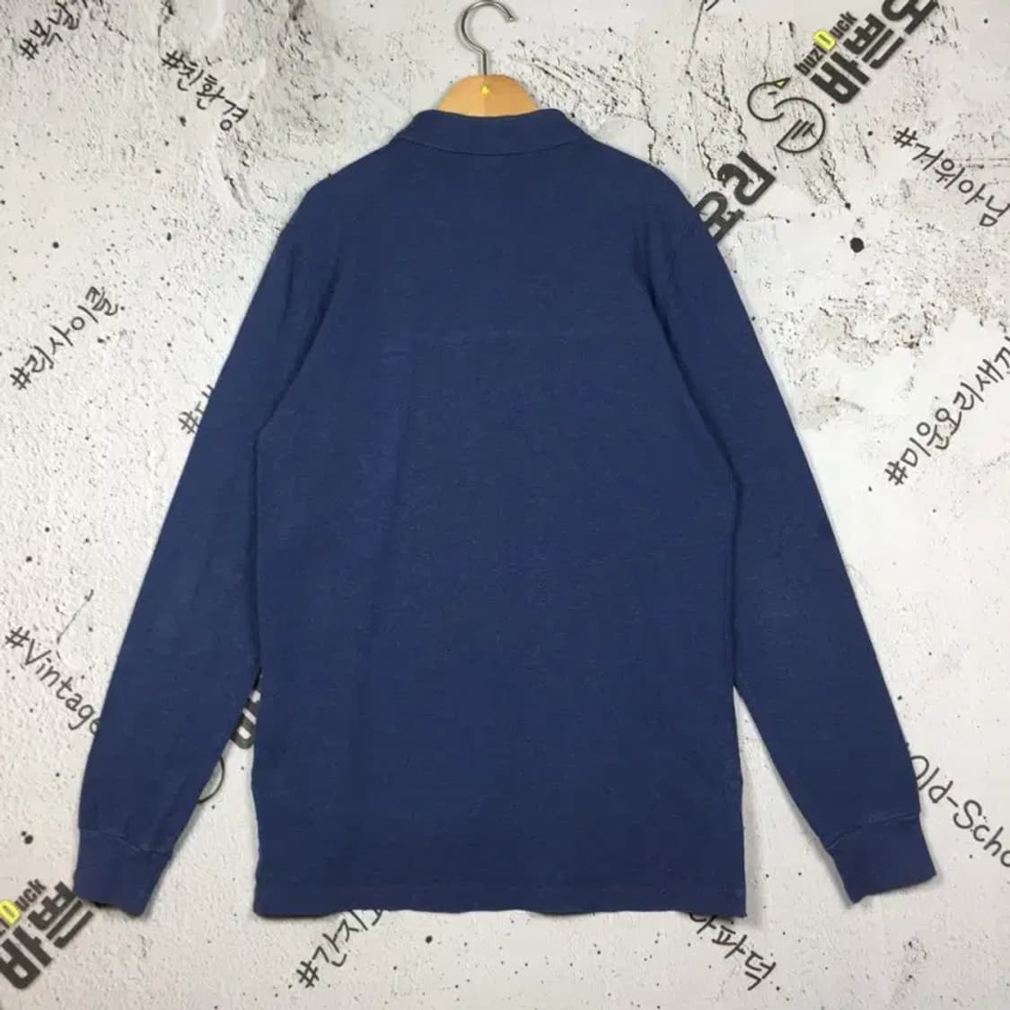 폴로랄프로렌 커스텀핏 긴팔 티 네이비 L 2100163 상품이미지2