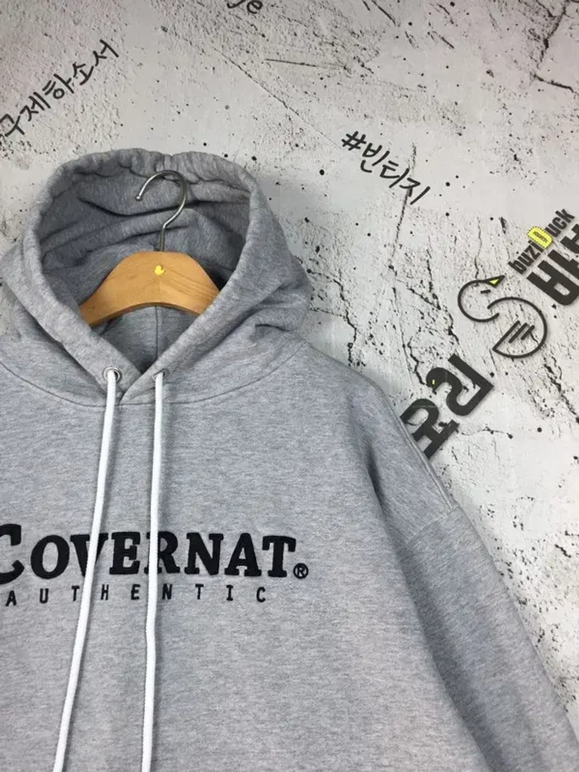 커버낫 캥거루포켓 후드티 멜란지 그레이 L 2300235 상품이미지4