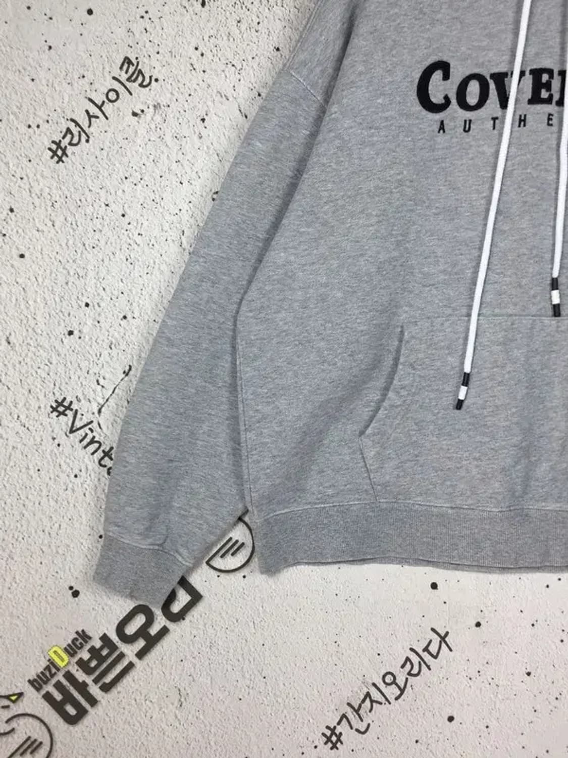 커버낫 캥거루포켓 후드티 멜란지 그레이 L 2300235 상품이미지5