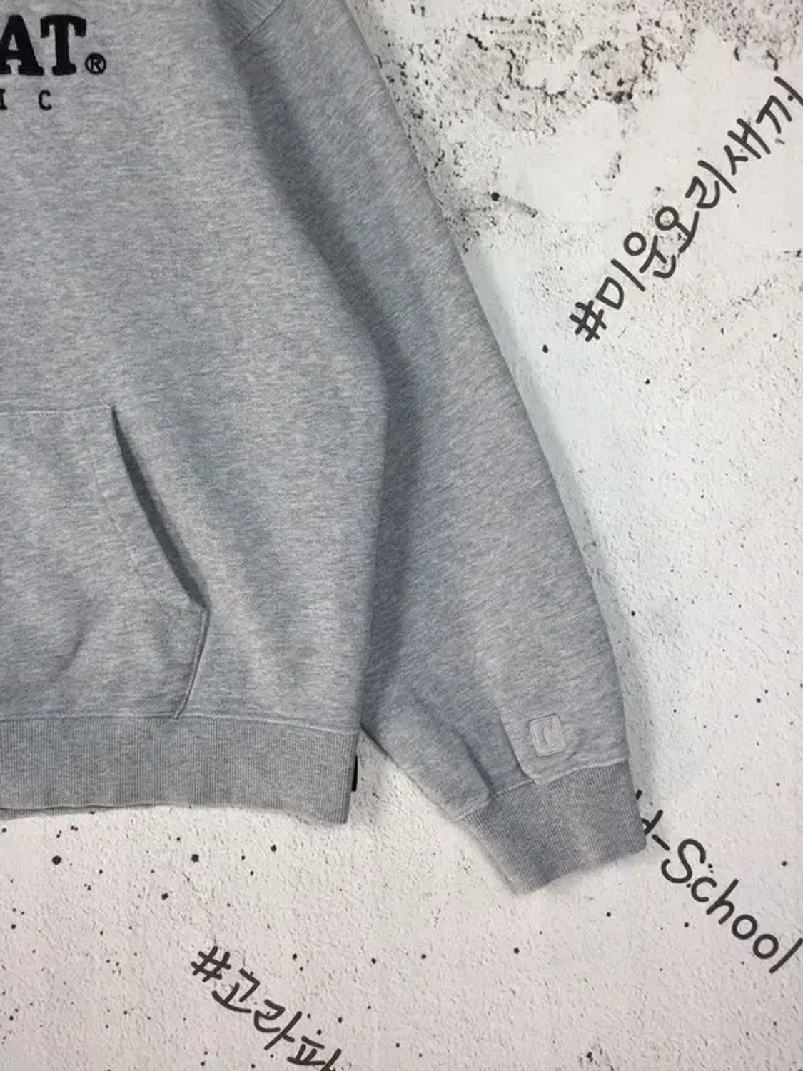 커버낫 캥거루포켓 후드티 멜란지 그레이 L 2300235 상품이미지6