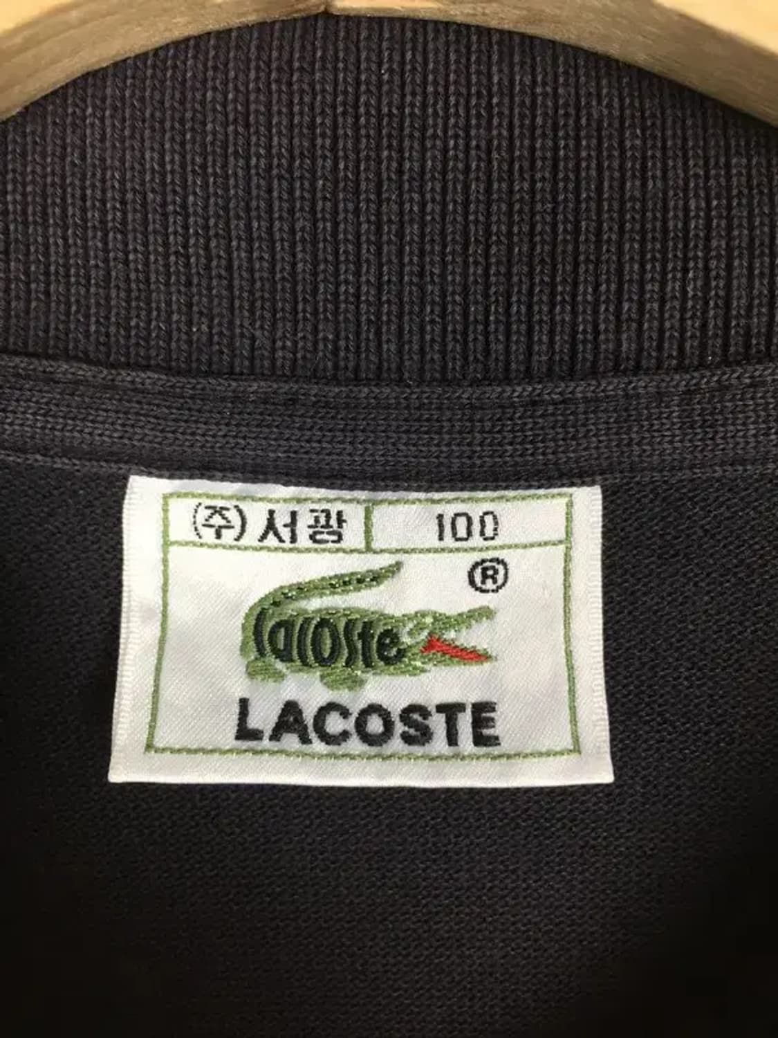 라코스테 클래식 여성 풀버튼 가디건 긴팔 티 블랙 100 2100164 상품이미지6