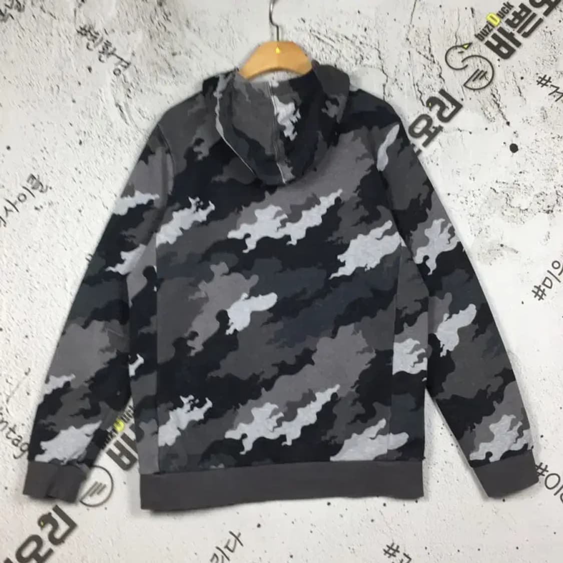 아디다스 오리지널 주니어 카모 후드티 그레이 160 2300237 상품이미지2