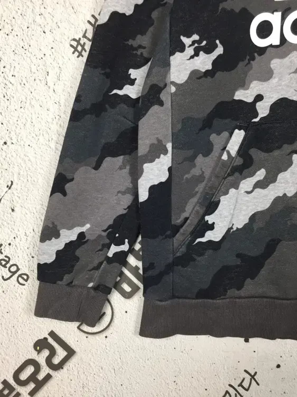 아디다스 오리지널 주니어 카모 후드티 그레이 160 2300237 상품이미지6