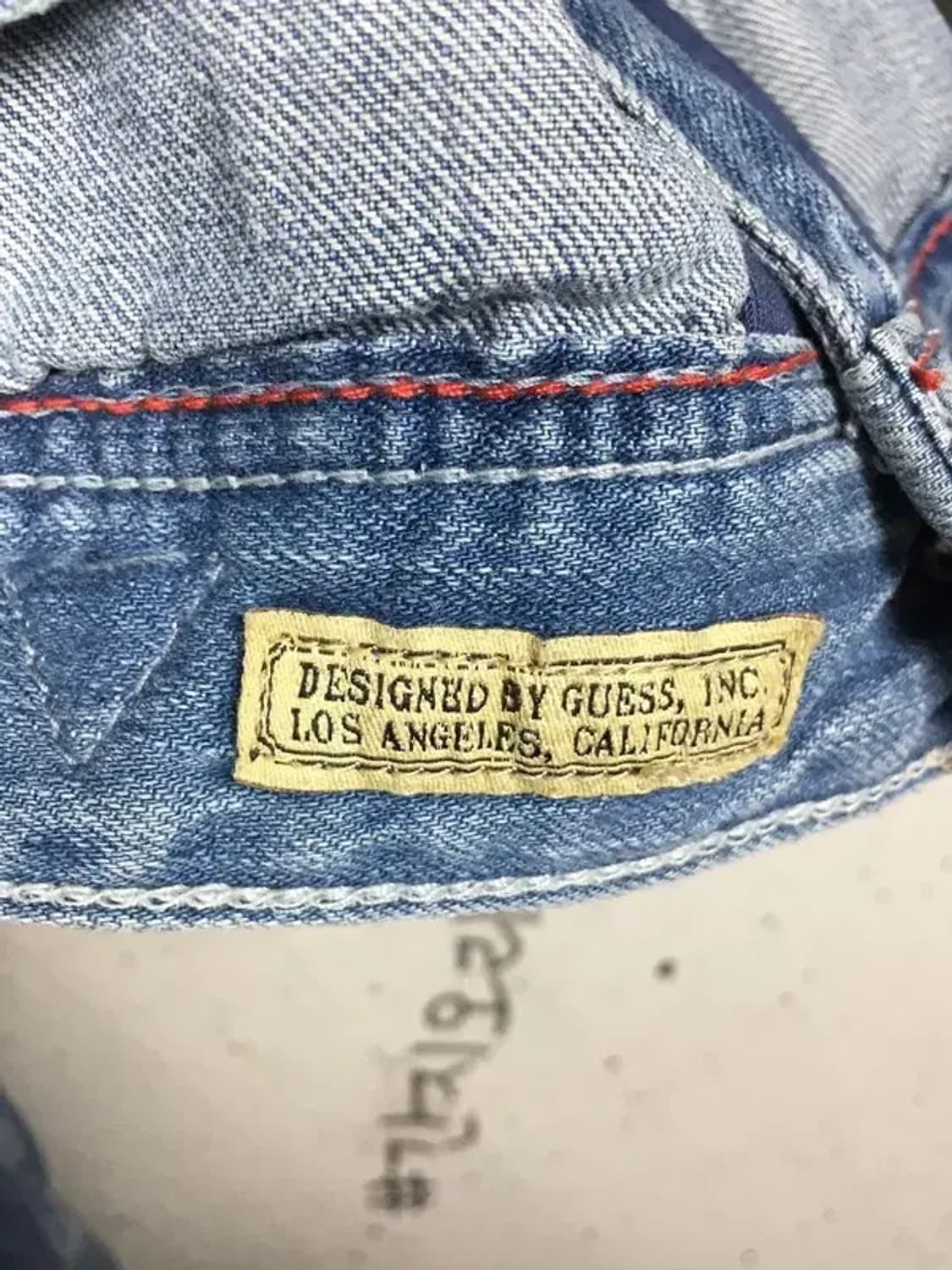 게스 블루 데님 트러커 청 자켓 M 3200086 상품이미지6