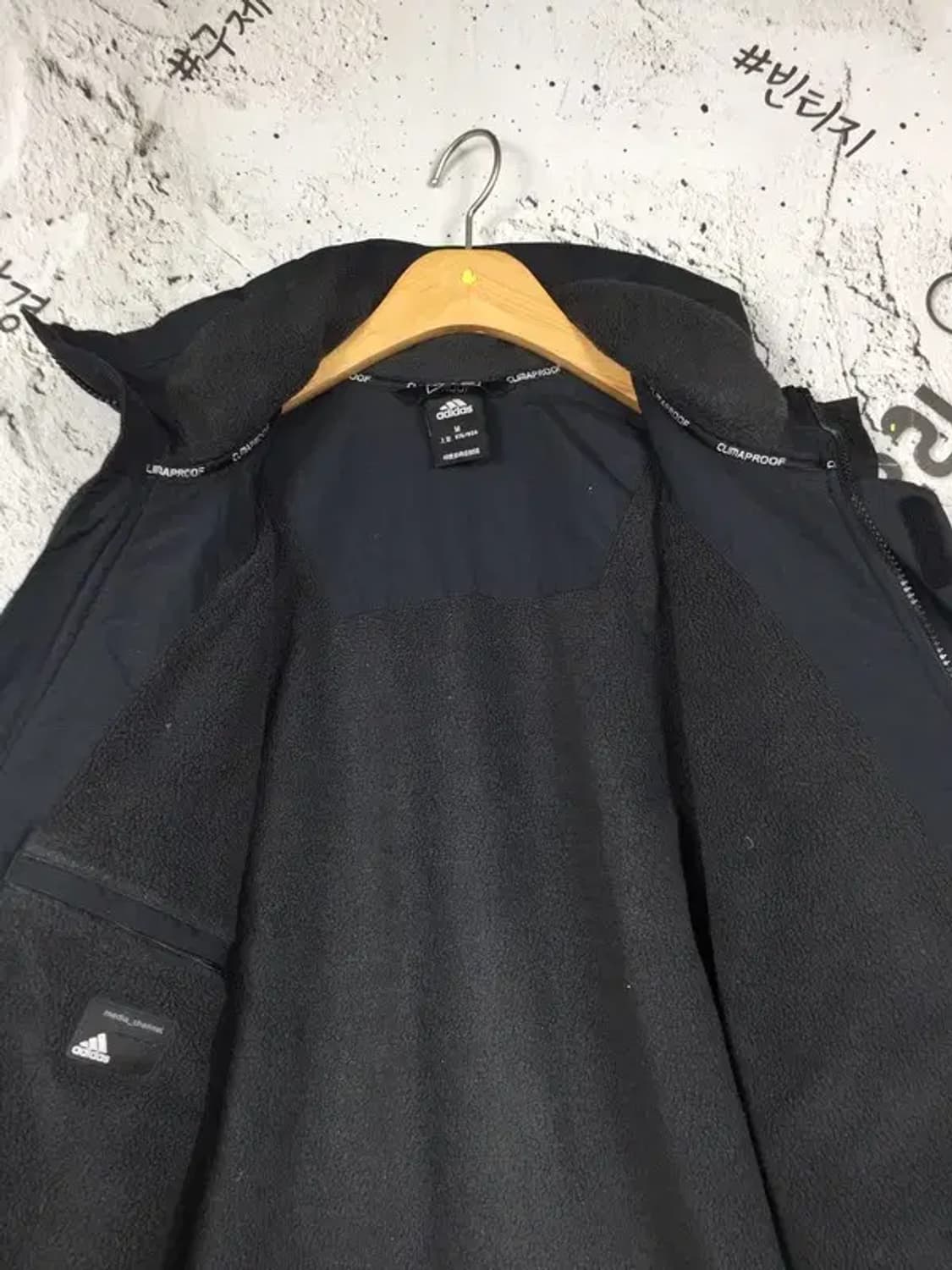 아디다스 아웃도어 안기모 점퍼 자켓 블랙 M 3200087 상품이미지7