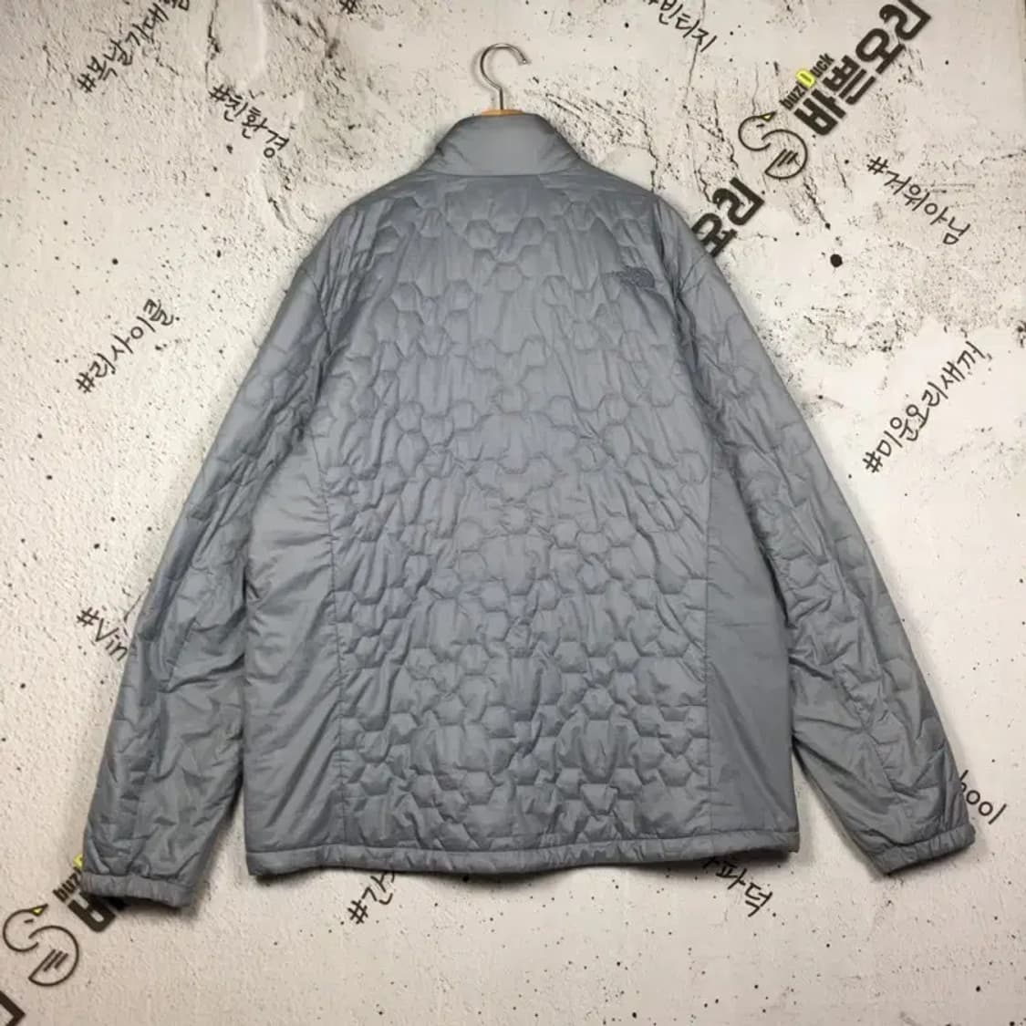 노스페이스 누빔 경량 패딩 자켓 라이트 그레이 3XL 3200092 상품이미지2