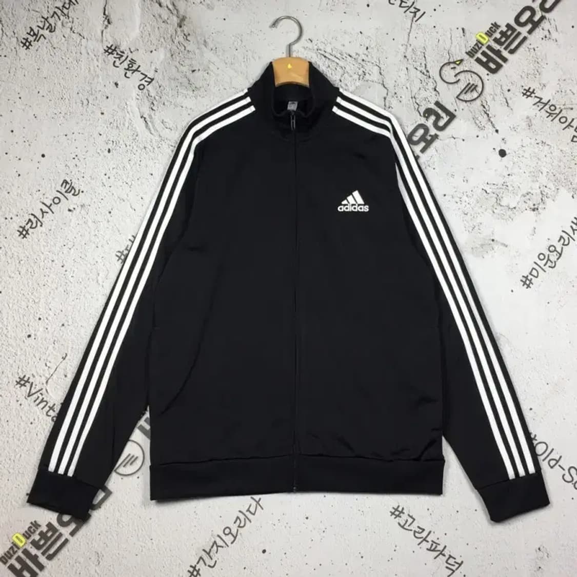 아디다스 3S 트랙 져지 자켓 블랙 검흰 XL 3100252 상품이미지1