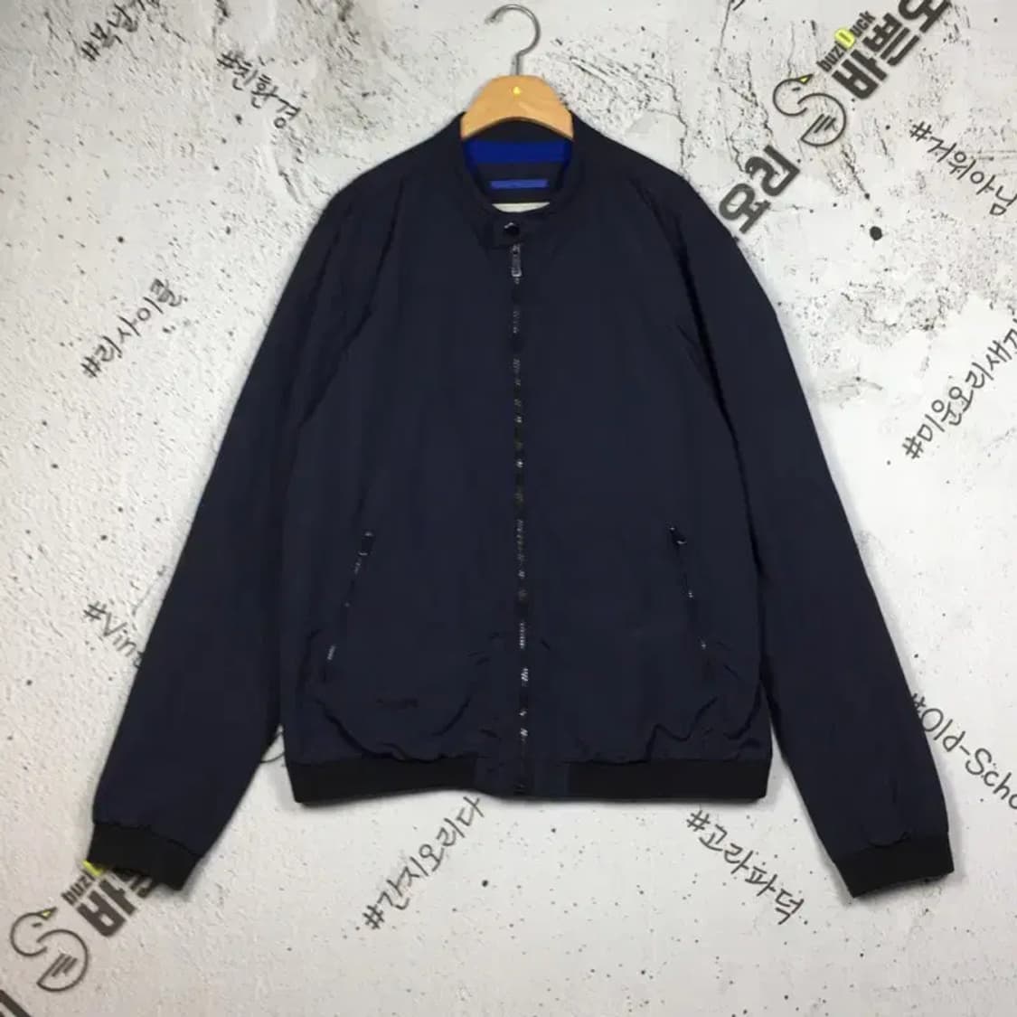 캘빈클라인 빈티지 블루종 집업 자켓 바람막이 네이비 XL 3800193 상품이미지1