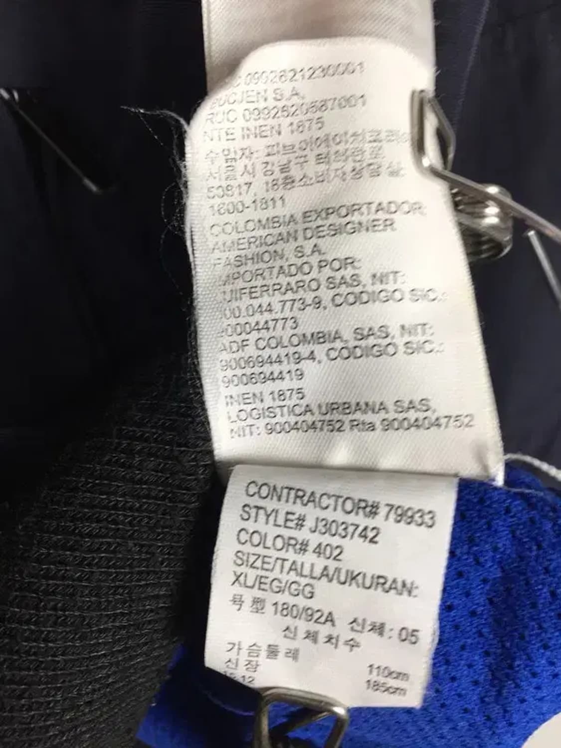 캘빈클라인 빈티지 블루종 집업 자켓 바람막이 네이비 XL 3800193 상품이미지10